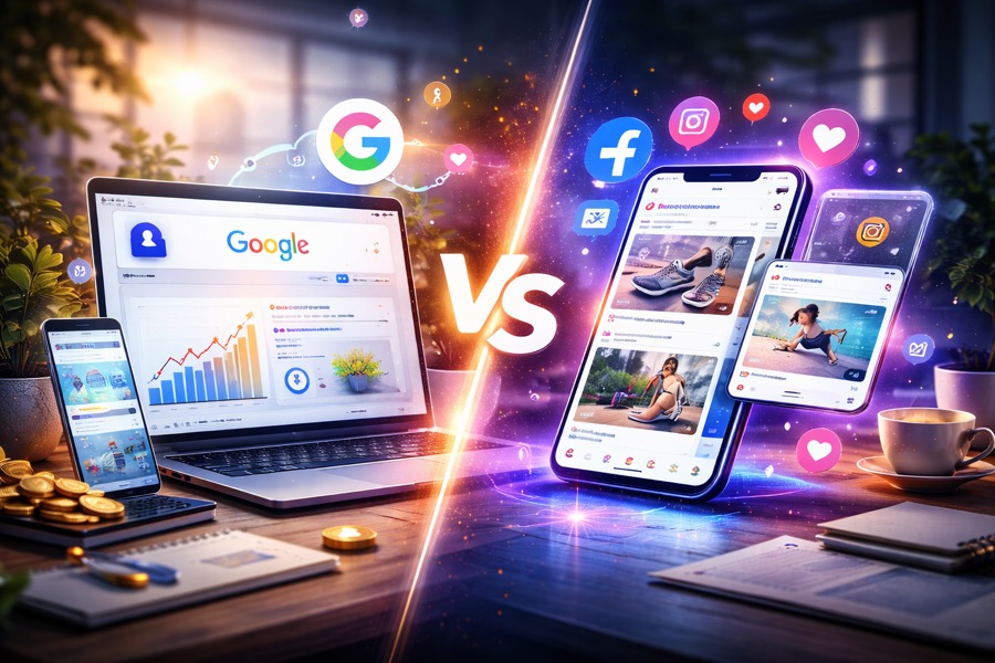 Google Ads vs. Meta Ads – Online-Marketing Vergleich